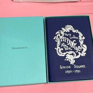 Tiffany & Co. Royal Blue Notebook with White Design
